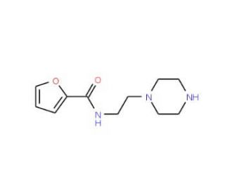 N-(2-piperazin-1-ylethyl)-2-furamide - chemical structure image