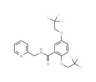 N-(2-Pyridinylmethyl)-2,5-bis(2,2,2-trifluoroethoxy)benzamide(Flecainide Impurity) (CAS 57415-36-8) - chemical structure imag