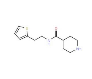 N-(2-thien-2-ylethyl)piperidine-4-carboxamide - chemical structure image