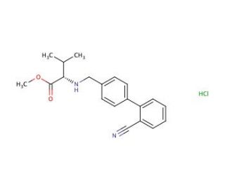 N-[(2&prime;-Cyano[1,1&prime;-biphenyl]-4-yl)methyl]-L-valine Methyl Ester Hydrochloride - chemical structure image