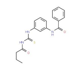 N-(3-{[(butyrylamino)carbonothioyl]amino}phenyl)benzamide - chemical structure image