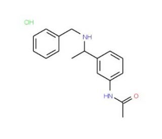 N-{3-[1-(benzylamino)ethyl]phenyl}acetamide hydrochloride - chemical structure image