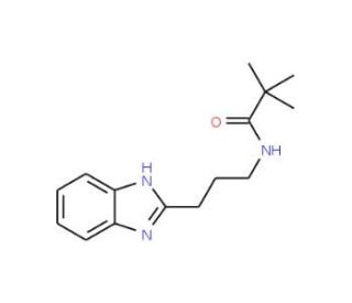 N-[3-(1H-benzimidazol-2-yl)propyl]-2,2-dimethylpropanamide - chemical structure image