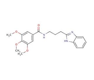N-[3-(1H-benzimidazol-2-yl)propyl]-3,4,5-trimethoxybenzamide - chemical structure image