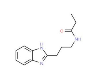 N-[3-(1H-benzimidazol-2-yl)propyl]propanamide (CAS 686736-44-7) - chemical structure image