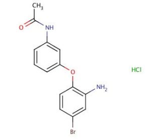 N-[3-(2-Amino-4-bromophenoxy)phenyl]acetamide hydrochloride - chemical structure image