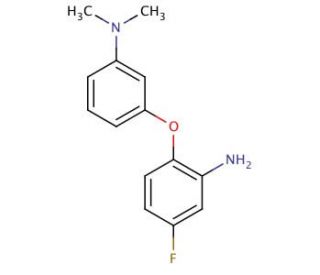 N-[3-(2-Amino-4-fluorophenoxy)phenyl]-N,N-dimethylamine - chemical structure image