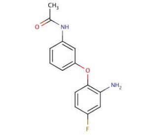 N-[3-(2-Amino-4-fluorophenoxy)phenyl]acetamide - chemical structure image