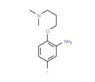 N-[3-(2-Amino-4-fluorophenoxy)propyl]-N,N-dimethylamine - chemical structure image