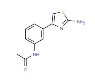 N-[3-(2-Amino-thiazol-4-yl)-phenyl]-acetamide - chemical structure image