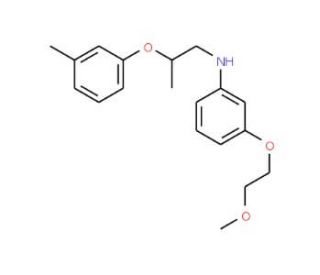 N-[3-(2-Methoxyethoxy)phenyl]-N-[2-(3-methylphenoxy)propyl]amine - chemical structure image