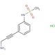 N-[3-(3-aminoprop-1-ynyl)phenyl]methanesulfonamide hydrochloride (CAS 1171333-24-6) - chemical structure image