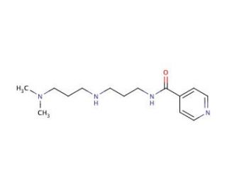 N-[3-(3-Dimethylamino-propylamino)-propyl]-isonicotinamide - chemical structure image