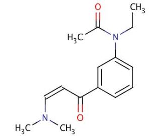 N-[3-(3-Dimethylaminoacryloyl)phenyl]-N-ethylacetamide (CAS 96605-66-2) - chemical structure image