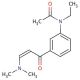 N-[3-(3-Dimethylaminoacryloyl)phenyl]-N-ethylacetamide (CAS 96605-66-2) - chemical structure image
