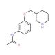 N-[3-(3-Piperidinylmethoxy)phenyl]acetamide - chemical structure image