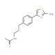 N-{3-[4-(2-amino-1,3-thiazol-4-yl)phenyl]propyl}acetamide - chemical structure image