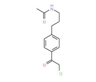 N-{3-[4-(2-chloroacetyl)phenyl]propyl}acetamide - chemical structure image