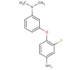 N-[3-(4-Amino-2-fluorophenoxy)phenyl]-N,N-dimethylamine - chemical structure image
