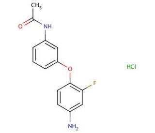 N-[3-(4-Amino-2-fluorophenoxy)phenyl]acetamide hydrochloride - chemical structure image