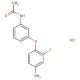 N-[3-(4-Amino-2-fluorophenoxy)phenyl]acetamide hydrochloride - chemical structure image