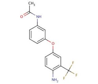N-{3-[4-Amino-3-(trifluoromethyl)phenoxy]-phenyl}acetamide - chemical structure image