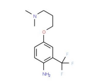 N-{3-[4-Amino-3-(trifluoromethyl)phenoxy]propyl}-N,N-dimethylamine - chemical structure image