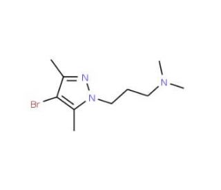 N-[3-(4-Bromo-3,5-dimethyl-1H-pyrazol-1-yl)propyl]-N,N-dimethylamine - chemical structure image