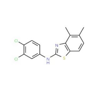 N-(3,4-dichlorophenyl)-4,5-dimethyl-1,3-benzothiazol-2-amine - chemical structure image