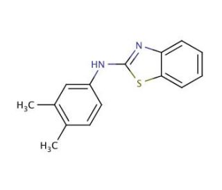 N-(3,4-dimethylphenyl)-1,3-benzothiazol-2-amine - chemical structure image