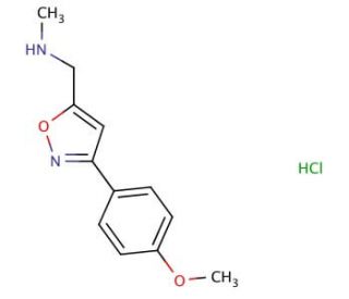 N-{[3-(4-methoxyphenyl)isoxazol-5-yl]methyl}-N-methylamine hydrochloride - chemical structure image