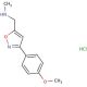 N-{[3-(4-methoxyphenyl)isoxazol-5-yl]methyl}-N-methylamine hydrochloride - chemical structure image