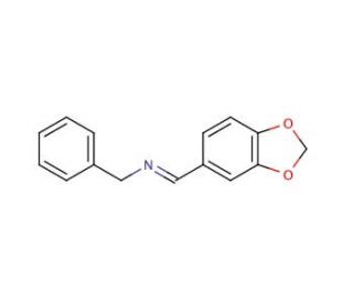 N-(3,4-Methylenedioxybenzylidene)benzylamine (CAS 54089-45-1) - chemical structure image