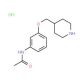 N-[3-(4-Piperidinylmethoxy)phenyl]acetamide hydrochloride - chemical structure image