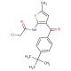 N-[3-(4-tert-Butyl-benzoyl)-5-methyl-thiophen-2-yl]-2-chloro-acetamide - chemical structure image