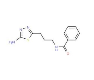 N-[3-(5-amino-1,3,4-thiadiazol-2-yl)propyl]benzamide - chemical structure image