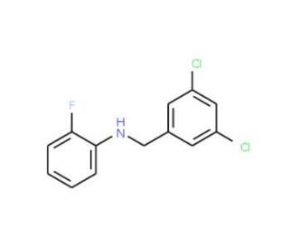 N-(3,5-Dichlorobenzyl)-2-fluoroaniline (CAS 1040686-12-1) - chemical structure image