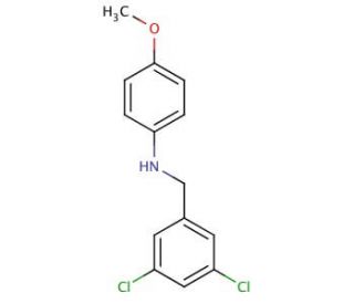 N-(3,5-Dichlorobenzyl)-4-methoxyaniline - chemical structure image