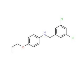 N-(3,5-Dichlorobenzyl)-4-propoxyaniline - chemical structure image