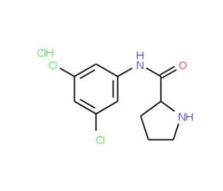 N-(3,5-dichlorophenyl)pyrrolidine-2-carboxamide hydrochloride - chemical structure image