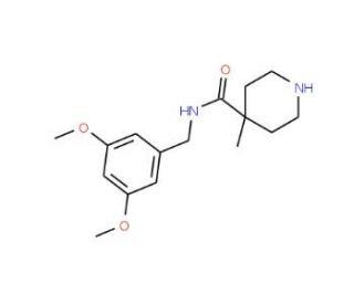N-(3,5-Dimethoxybenzyl)-4-methylpiperidine-4-carboxamide - chemical structure image