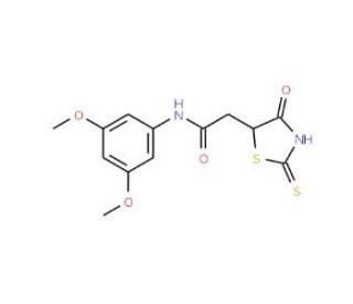 N-(3,5-Dimethoxyphenyl)-2-(2-mercapto-4-oxo-4,5-dihydro-1,3-thiazol-5-yl)acetamide - chemical structure image
