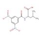 N-(3,5-Dinitrobenzoyl)-DL-leucine (CAS 74928-54-4) - chemical structure image