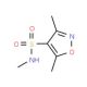 N,3,5-trimethylisoxazole-4-sulfonamide - chemical structure image