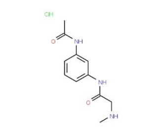 N-(3-acetamidophenyl)-2-(methylamino)acetamide hydrochloride - chemical structure image