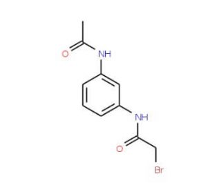 N-[3-(Acetylamino)phenyl]-2-bromoacetamide - chemical structure image