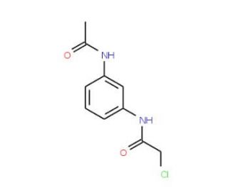 N-[3-(acetylamino)phenyl]-2-chloroacetamide (CAS 88342-13-6) - chemical structure image