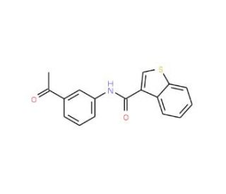 N-(3-Acetylphenyl)-1-benzothiophene-3-carboxamide - chemical structure image