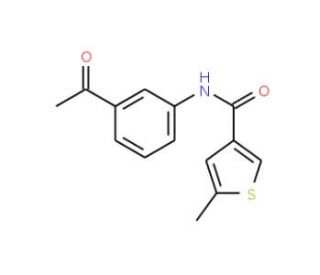 N-(3-Acetylphenyl)-5-methylthiophene-3-carboxamide - chemical structure image