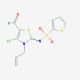N-[3-allyl-4-chloro-5-formyl-1,3-thiazol-2(3H)-ylidene]thiophene-2-sulfonamide - chemical structure image